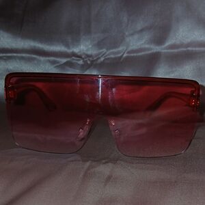 Red Oversized Sunglasses